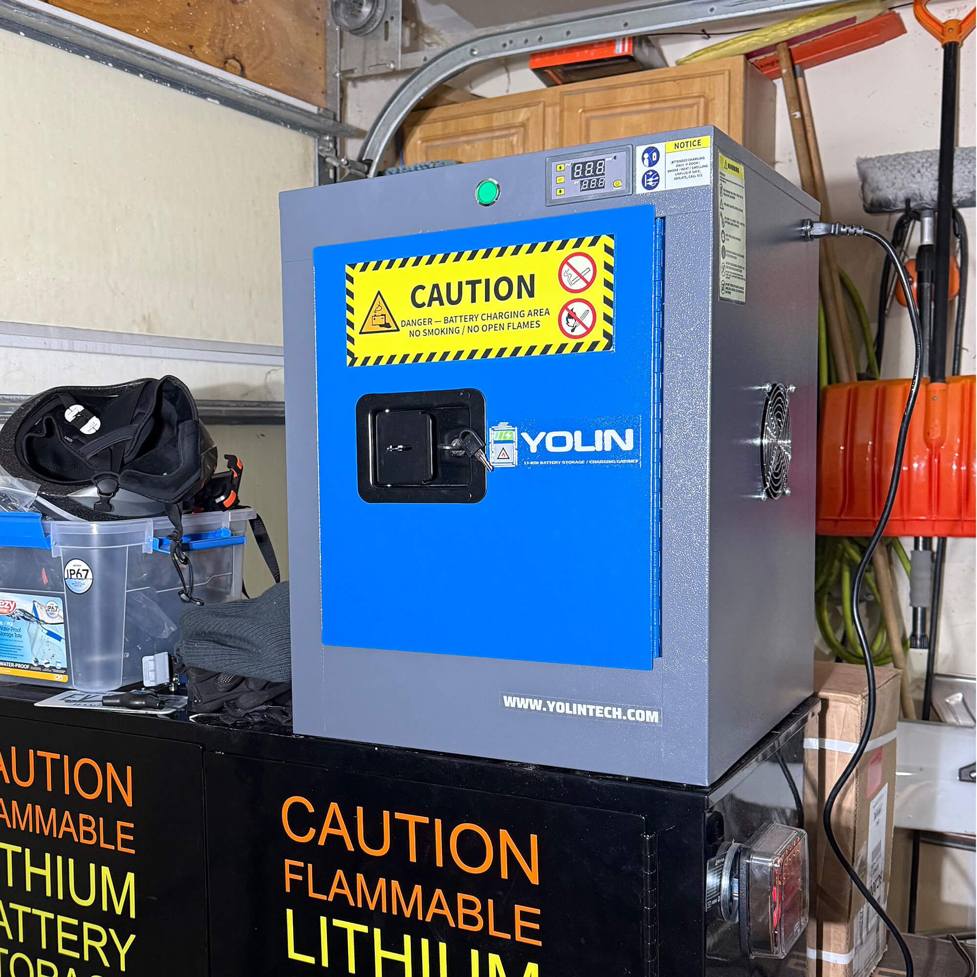 Lithium-Ion Battery Charging Cabinets | Urban & Workshop | Yolin ...