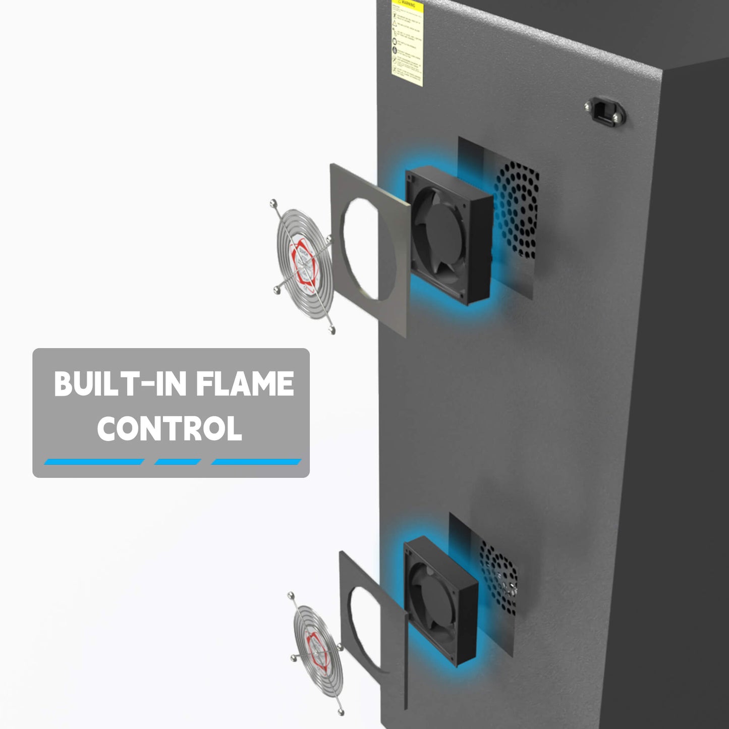 Built-in-flame-control-system-inside-Yolin-Workshop-lithium-ion-battery-charging-cabinet