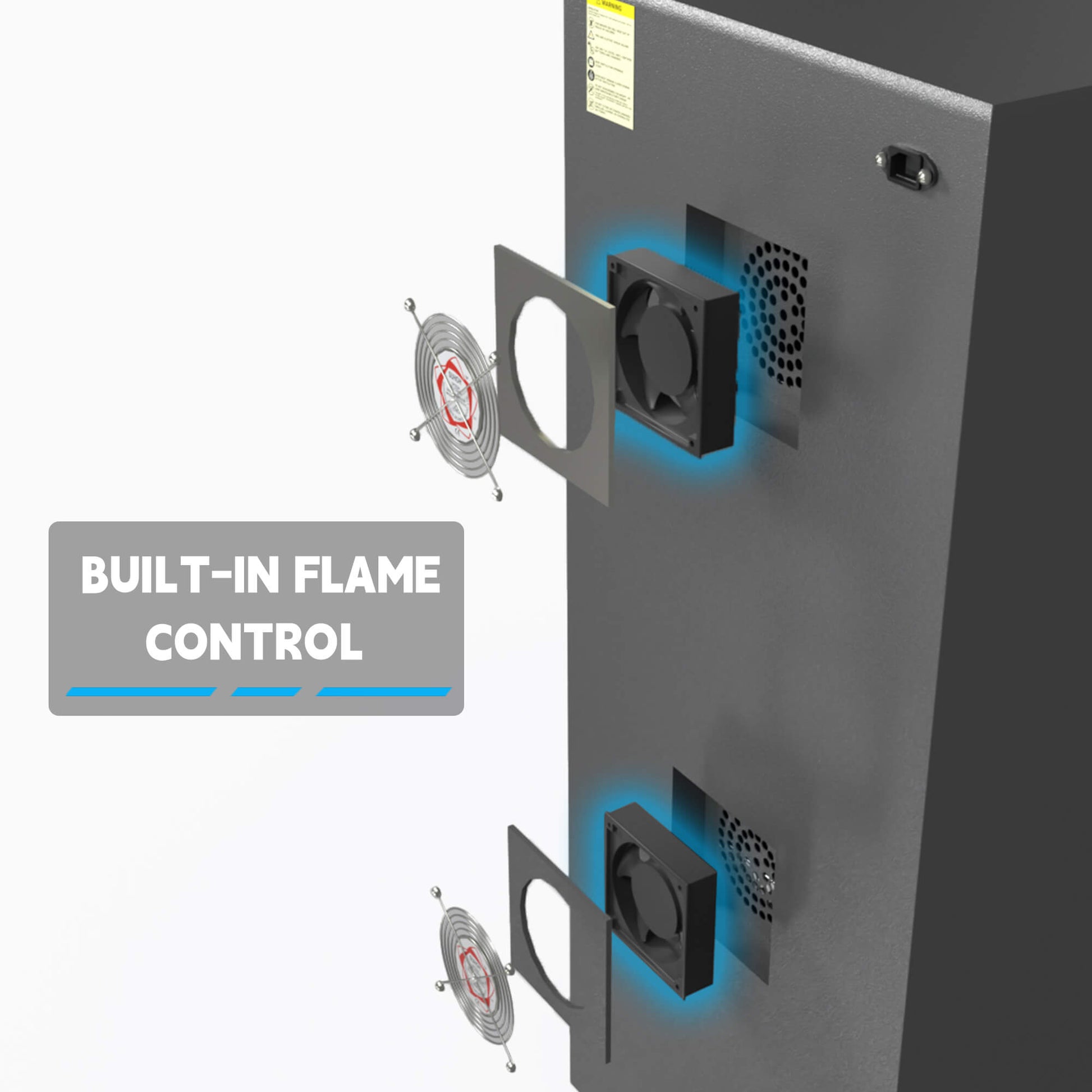 Built-in-flame-control-system-inside-Yolin-Workshop-lithium-ion-battery-charging-cabinet