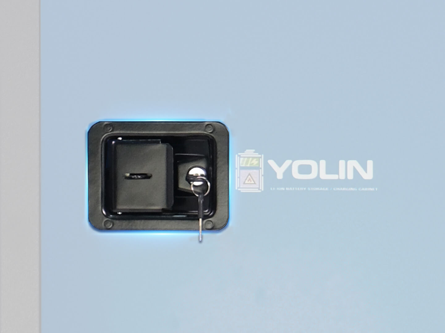 Dual-lock_attached_to_a_Yolin_Workshop_battery_charging_cabinet