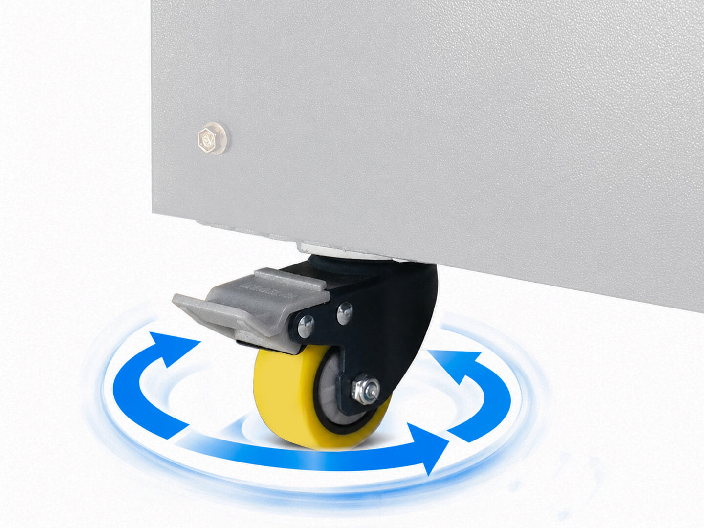 Heavy-Duty_Casters_attached_to_a_Yolin_Workshop_battery_charging_cabinet