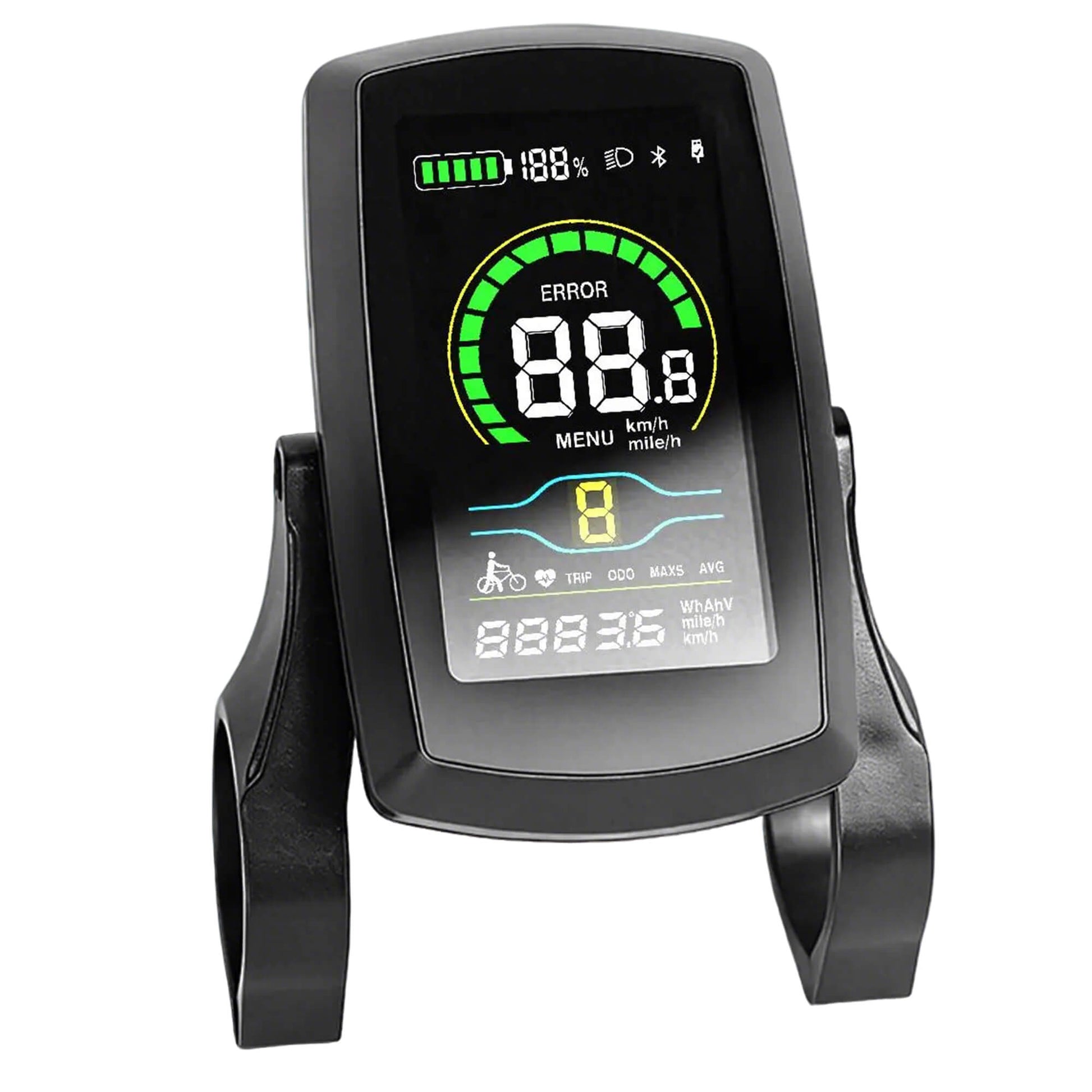 Yolin YL-80C 3 inch LCD e-bike display – center mounted commuter display with clear interface for electric bicycles