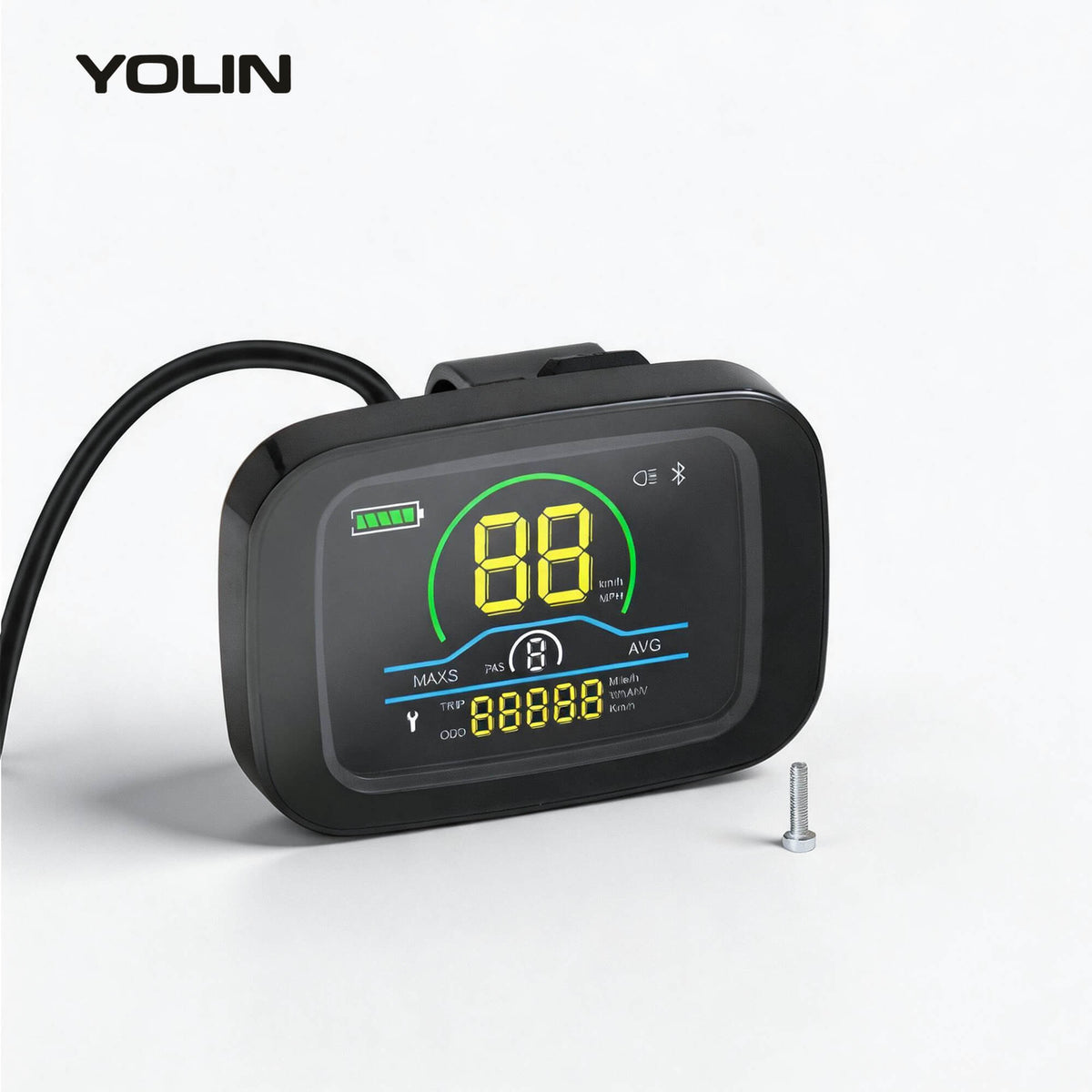 Yolin YL-61C 2.6 inch LCD e-bike display – compact side mounted display for limited handlebar space