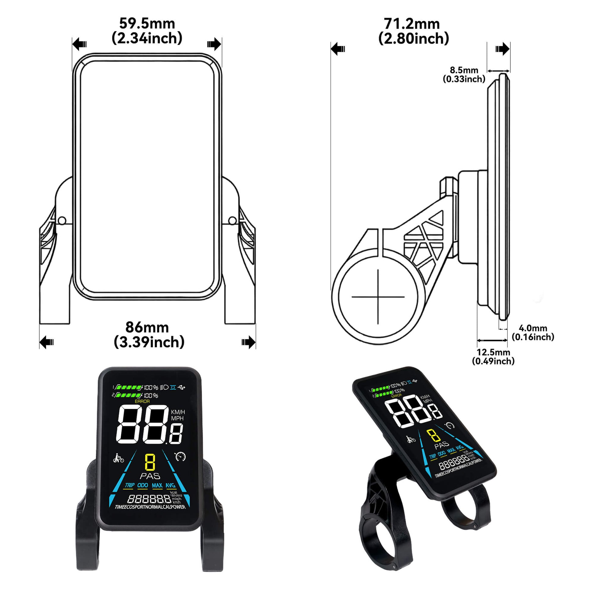 Yolin_YL-81F_3.5_inch_LCD_e-bike_display_Size