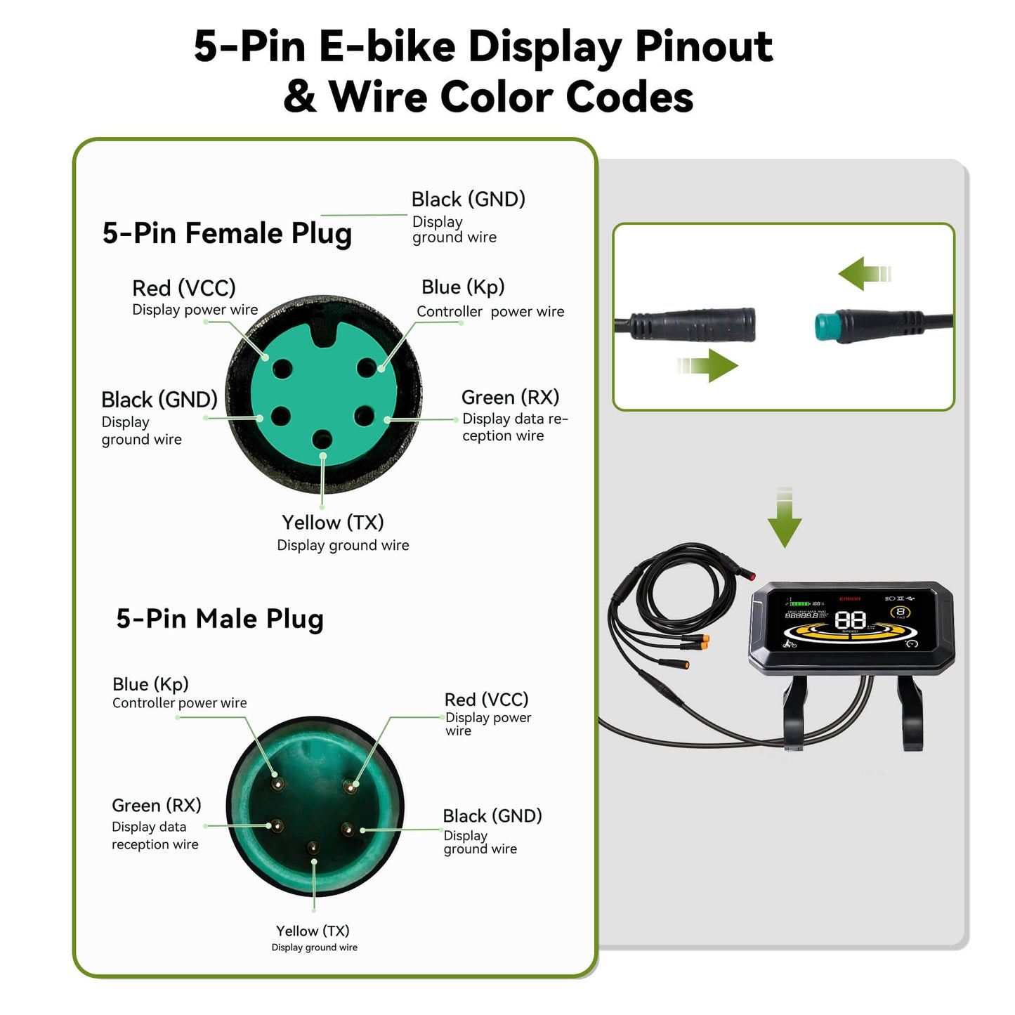 Yolin_YL-90T-H_4_inch_LCD_e-bike_display_Pinouts_Explain