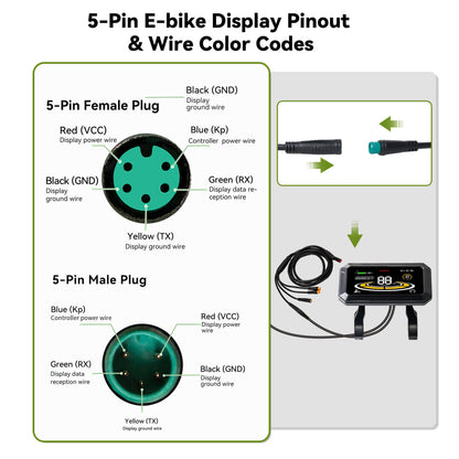 Yolin_YL-90T-H_4_inch_LCD_e-bike_display_Pinouts_Explain