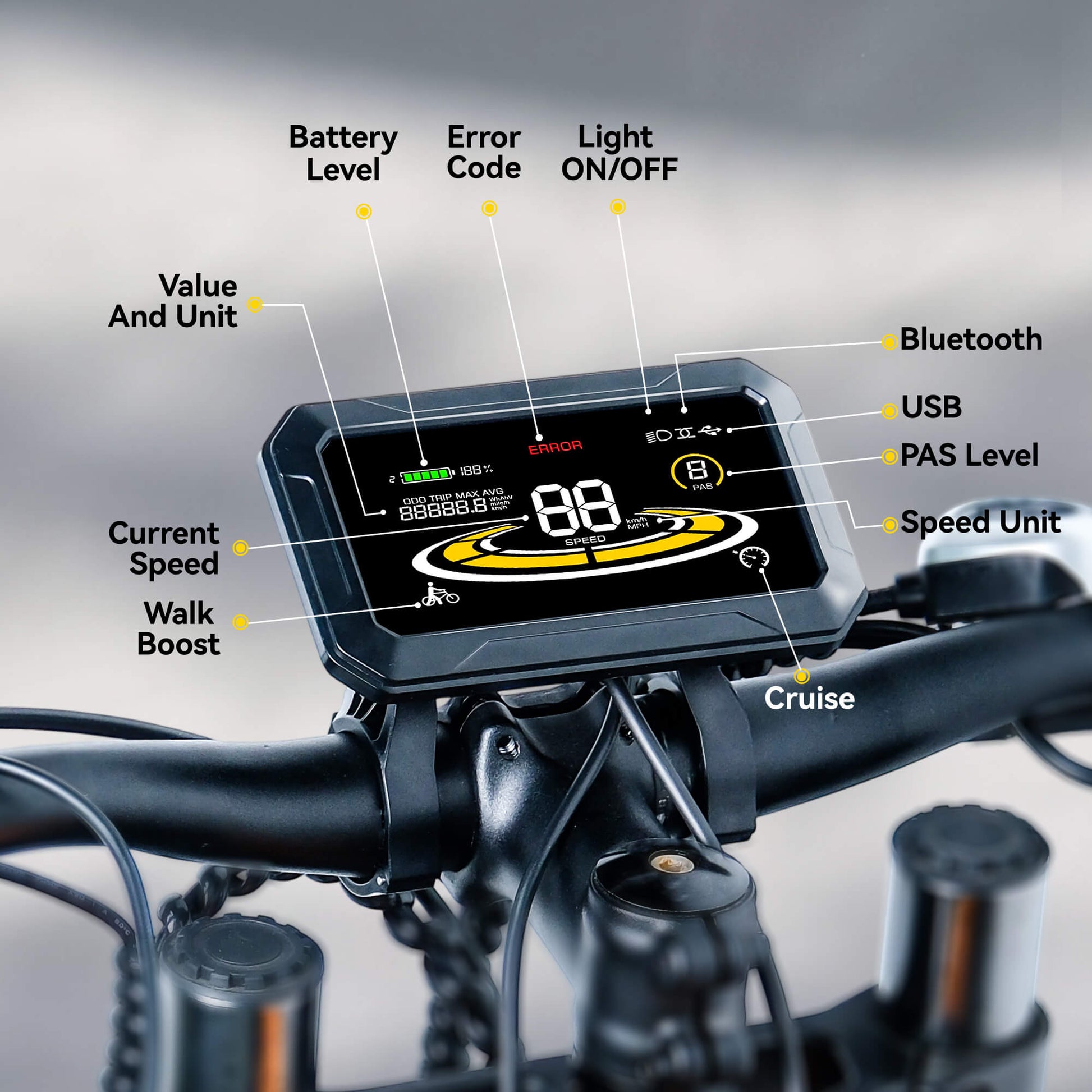 Yolin_YL-90T-H_4_inch_LCD_e-bike_display_User_Interface_Explained