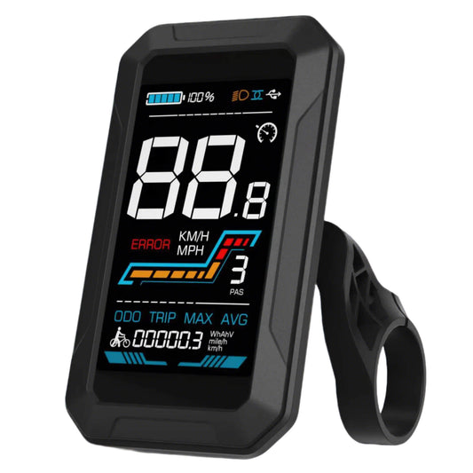 Yolin YL-91F-V 4 inch LCD e-bike display – large vertical display for cargo and commuter electric bike systems