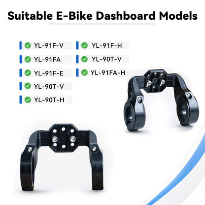 Replacement bracket kit for Yolin e-bike display screen