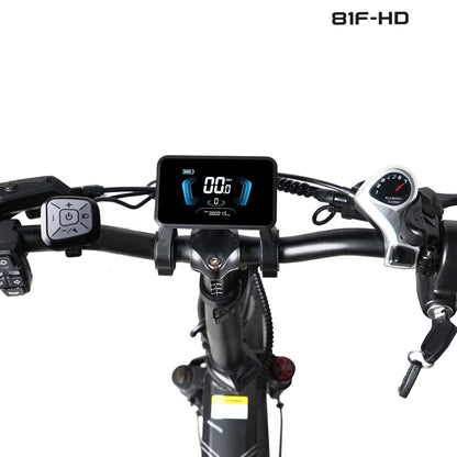 Yolin YL-81F-HD GPS e-bike display installed on an electric bike
